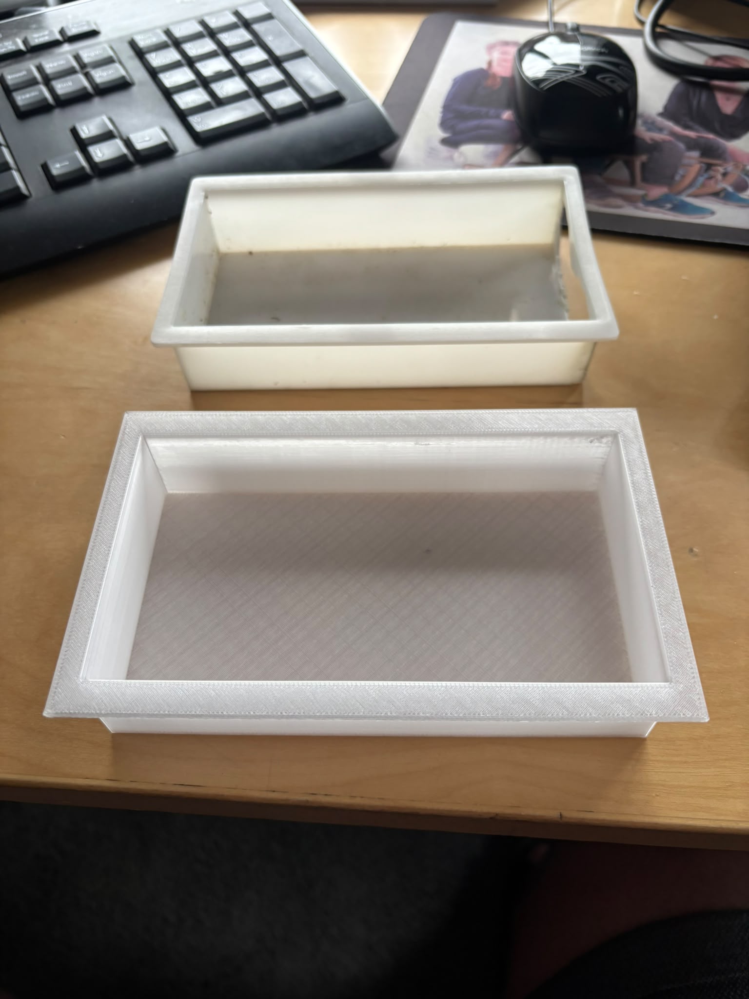 Diffuser voor buitenlamp, nagemaakt in PETG